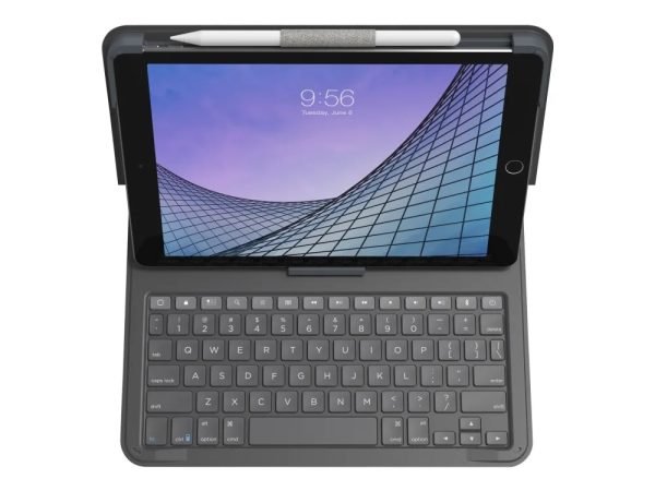 ZAGG iPad 10.2 (gen 7/8/9) Fodral med Tangentbord Messenger Folio 2 Charcoal